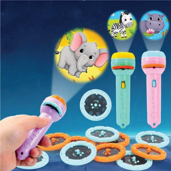 Children Projector Toy Flashlight Story Book